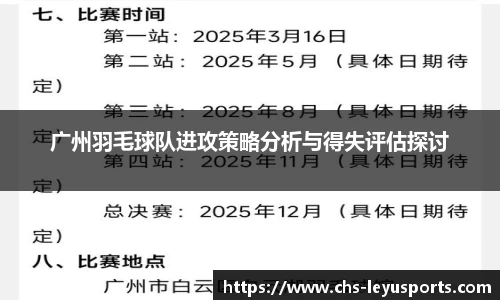 广州羽毛球队进攻策略分析与得失评估探讨